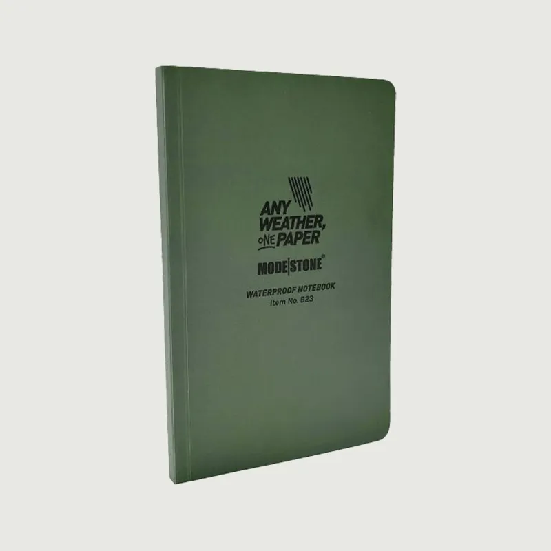 B23 Modestone Flexible Waterproof Notebook - Green 118mm x 183mm