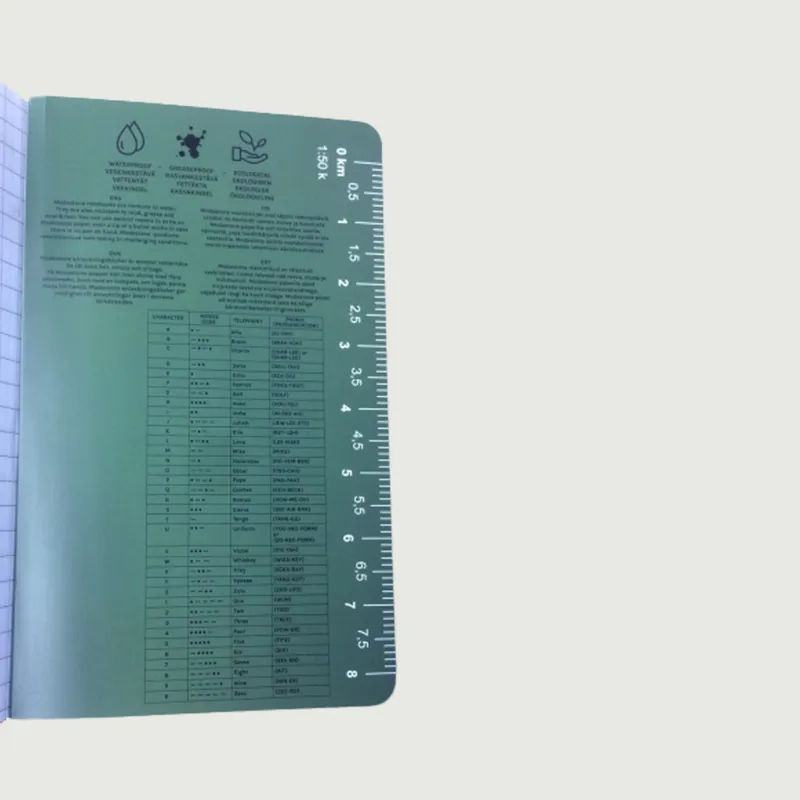 B23 Modestone Flexible Waterproof Notebook - Green 118mm x 183mm-1