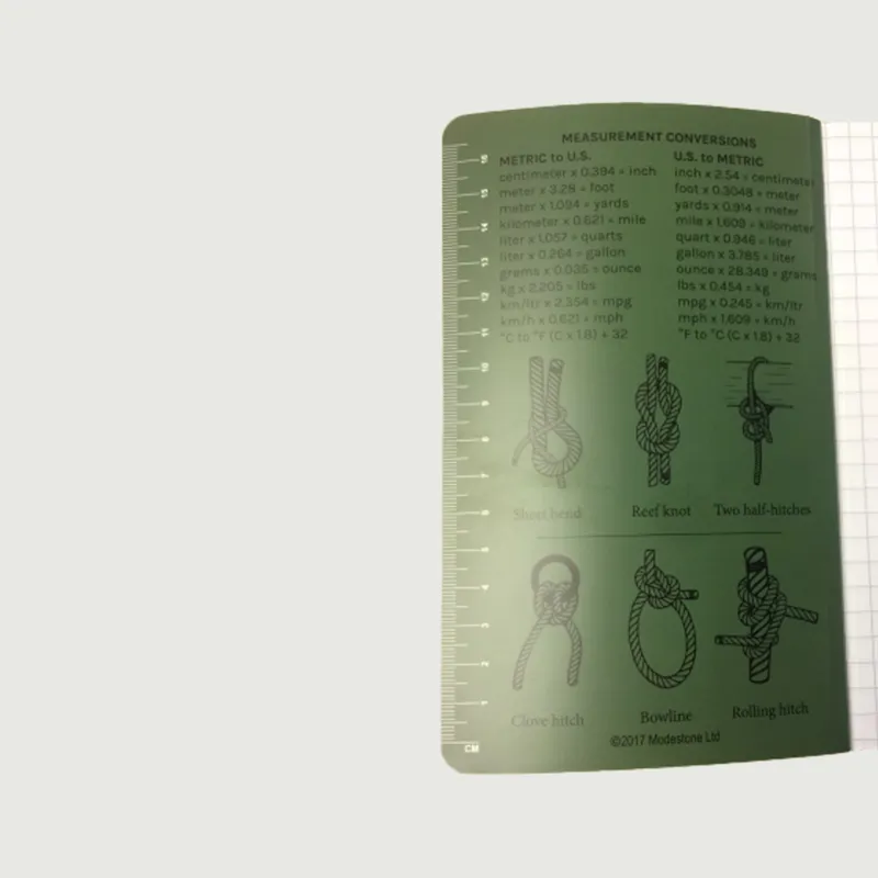 B23 Modestone Flexible Waterproof Notebook - Green 118mm x 183mm-2