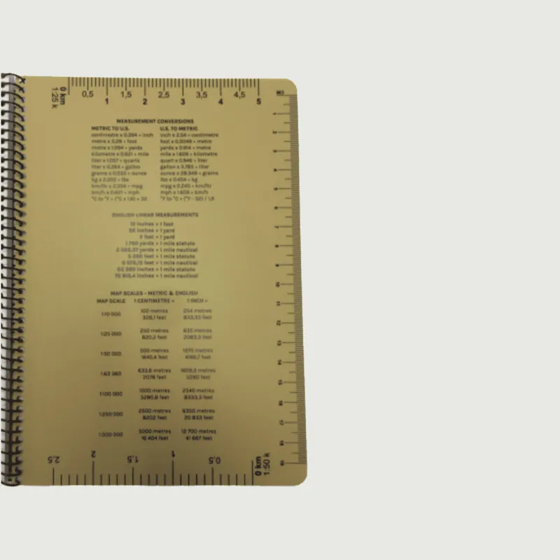 C52MIL Modestone A5 Side Spiral Waterproof Notepad - Tan-1