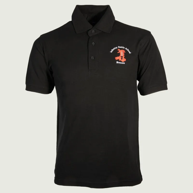 JayJays Embroidered IBS Brecon Polo Shirt - Black