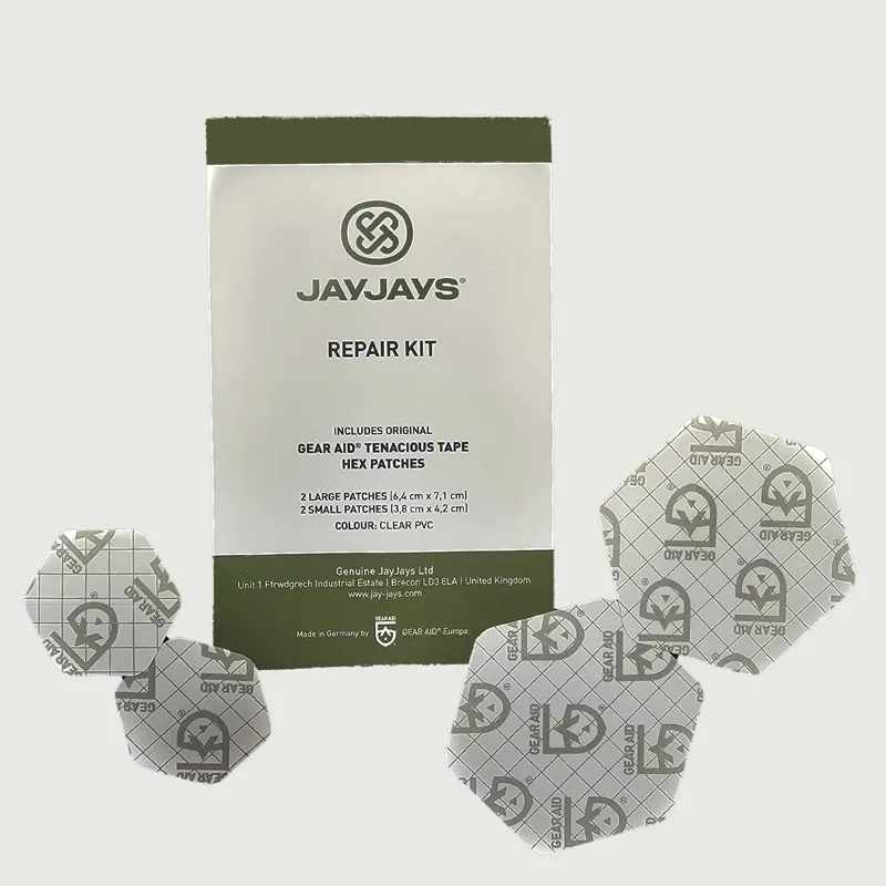 JayJays Waterproof Repair Kit - 4 x Clear PVC Hex Patches