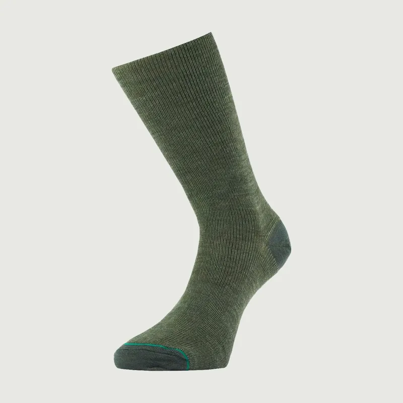1000 Mile Lightweight Double Layer Walking Sock - Moss
