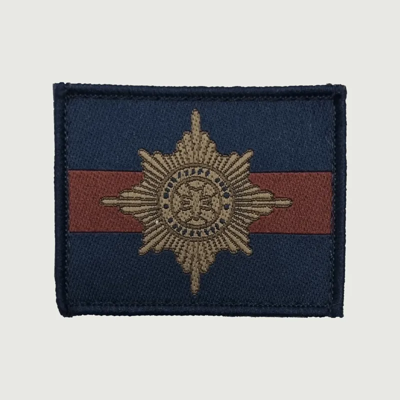 Hook And Loop Morale Patch - Irish Guards Cap Badge on TRF