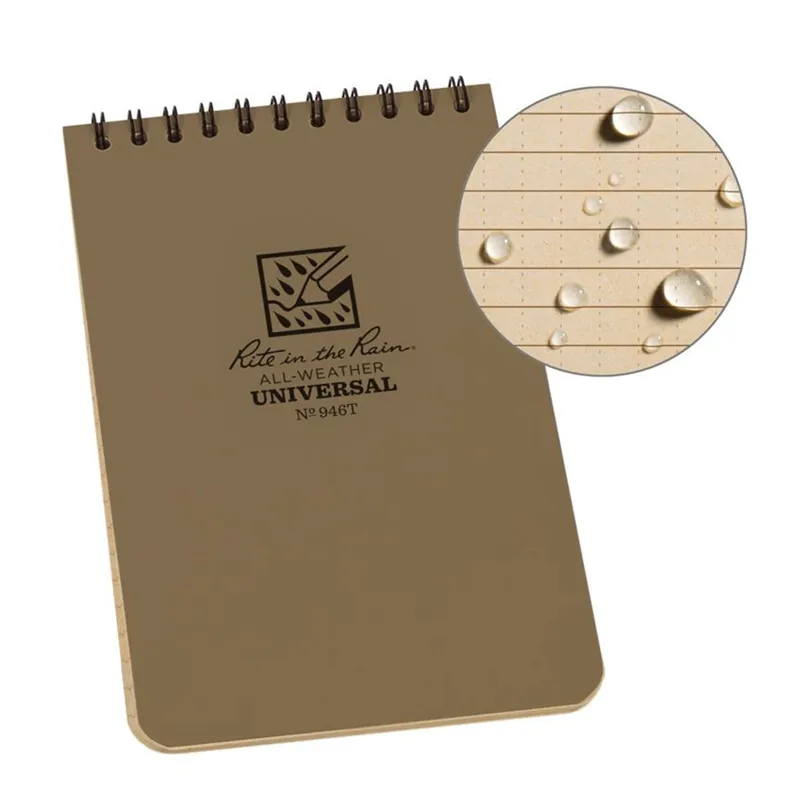 946 - Rite in the Rain Top Spiral Notebook - Tan