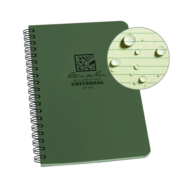 973 Rite in the Rain Side Spiral Waterproof Notebook - Green