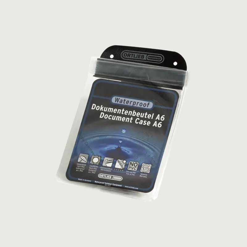 A6 Ortlieb Waterproof Document Case - Clear