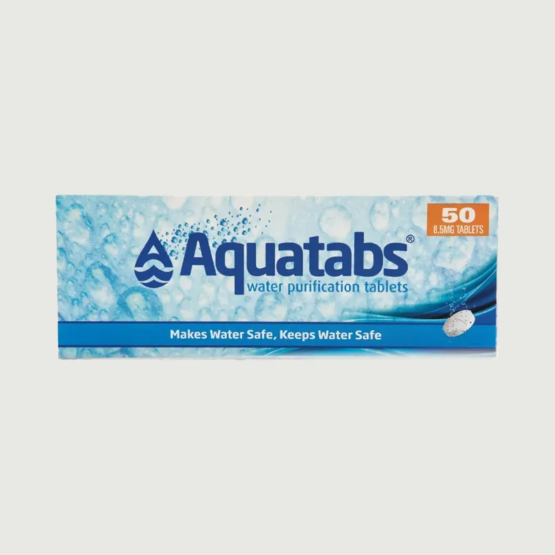 BCB Aquatabs Water Purification Tablets 8.5mg - 50 tablets