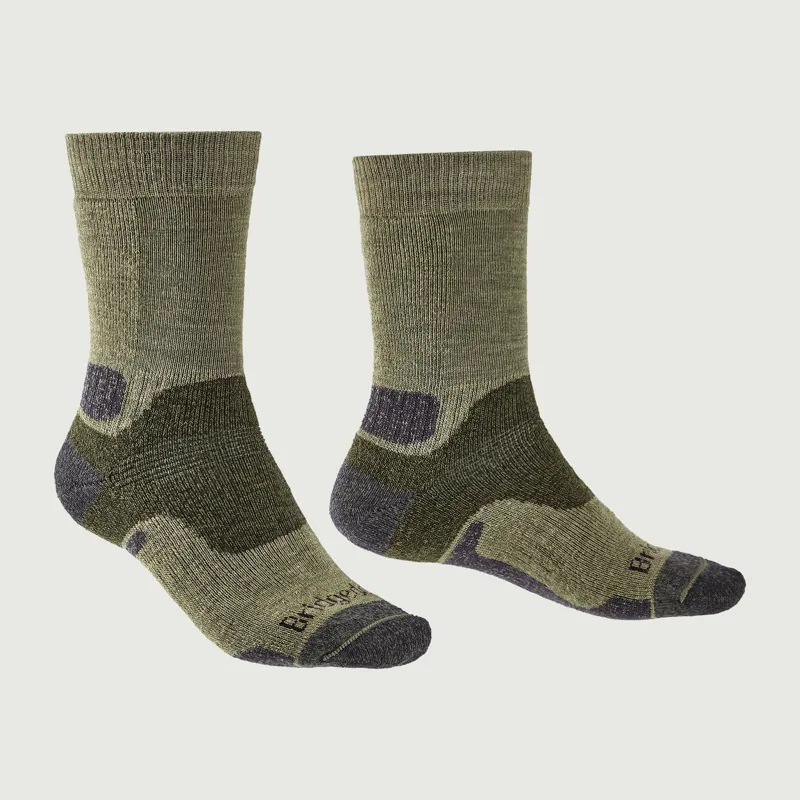 Bridgedale Hike Mid Weight Merino Performance Boot Sock - Green