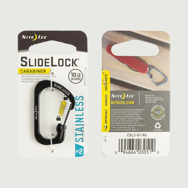 SlideLock Carabiner Size 2 - Black