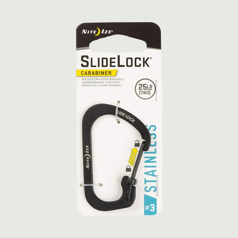 SlideLock Carabiner Size 3 - Black