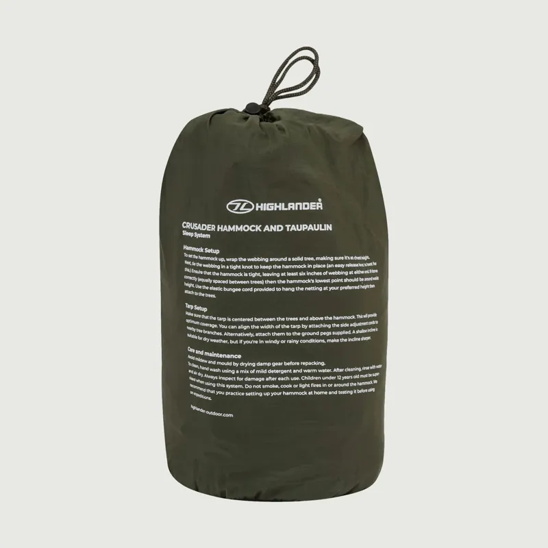 Crusader Waterproof Hammock - Green-3