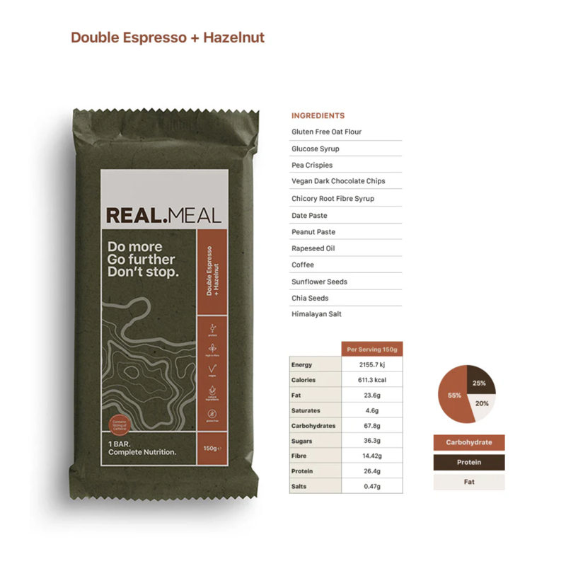 Real Meal Double Espresso and Hazelnut Nutrition Bar-1