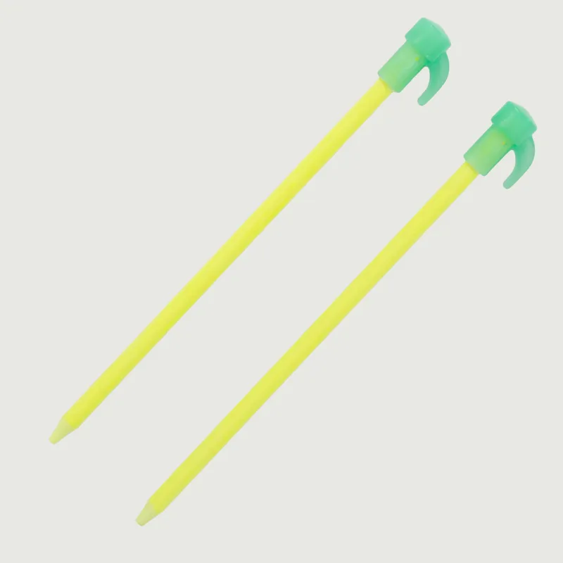 Fluorescent Tent Pegs - Stakes In Yellow