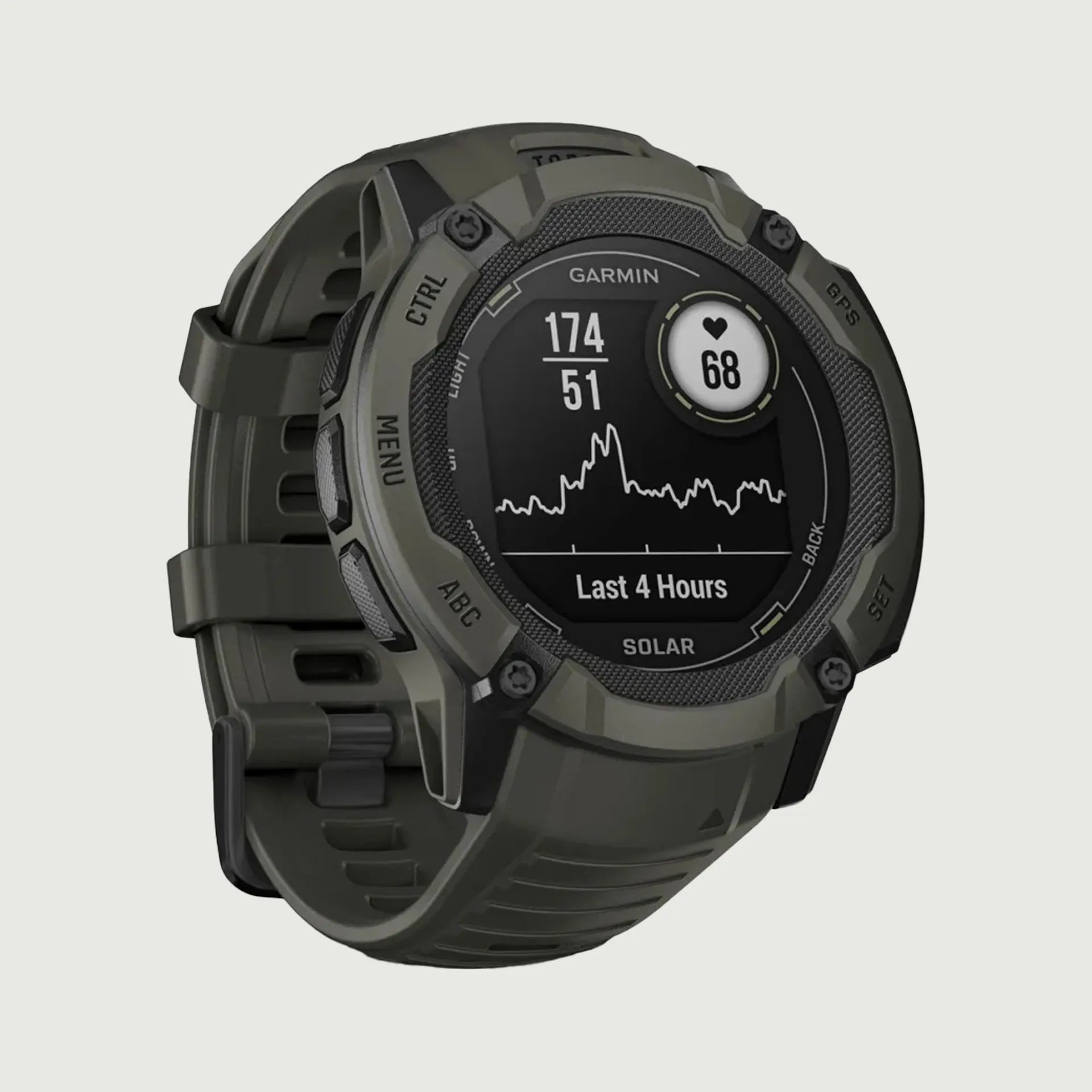 010-02805-05 Garmin Instinct 2X Solar - Moss Green