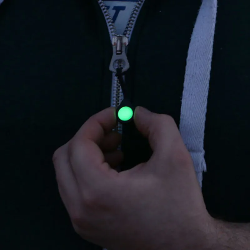 Glo Zip - Ultra bright glow in the dark zipper pulls