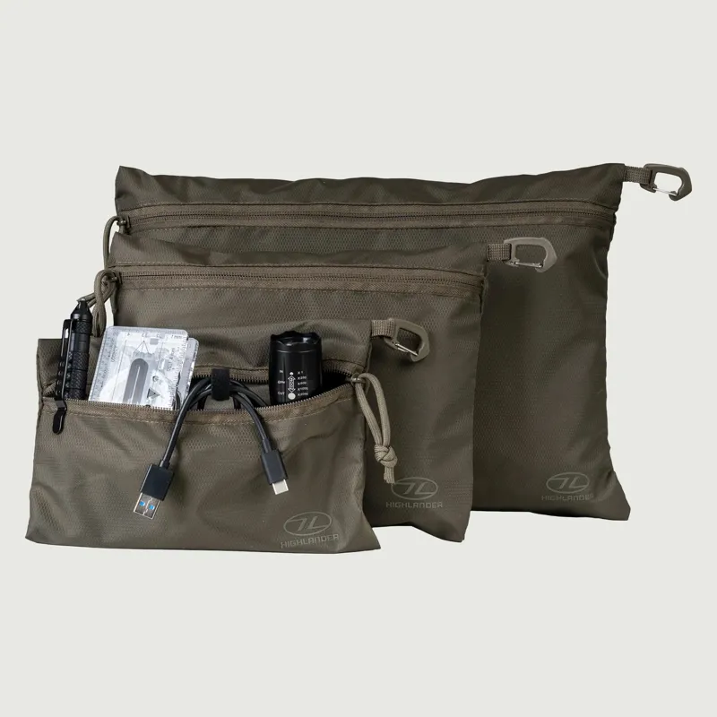 Neat Freak Bag Set - Ranger Green - 3 Piece Set
