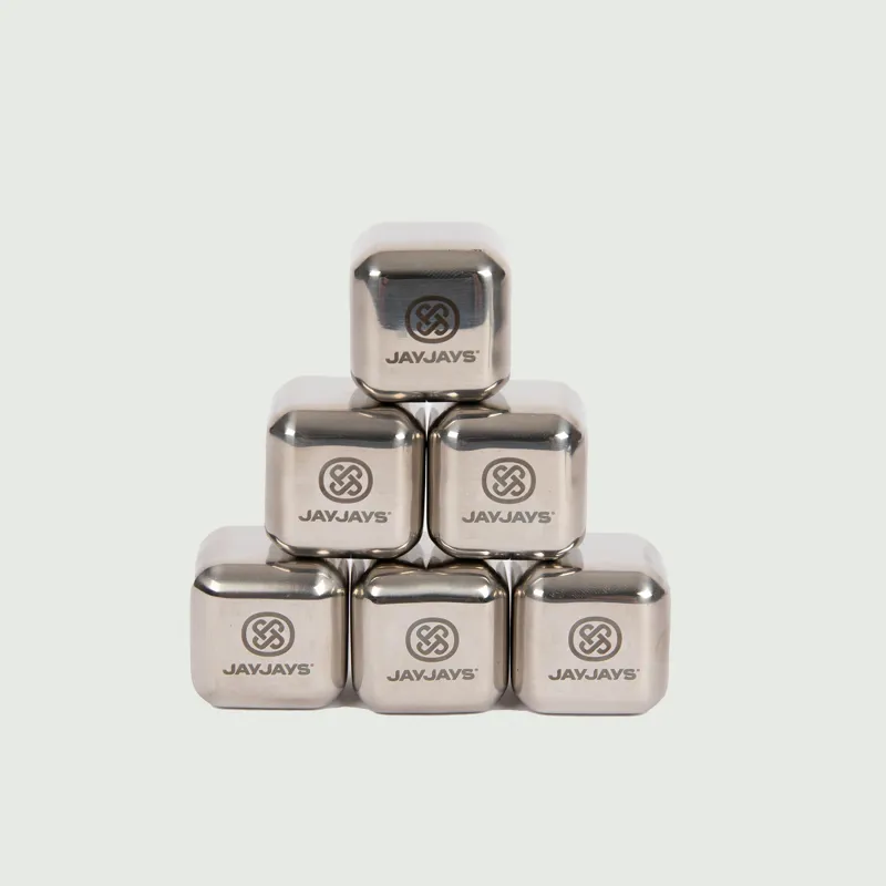 8 x Hotspur Leaf Ice Cubes - Stainless Steel-1