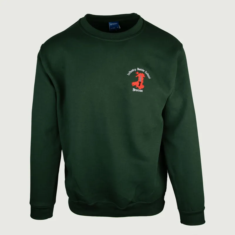 JayJays Embroidered IBS Brecon Sweatshirt - Bottle Green
