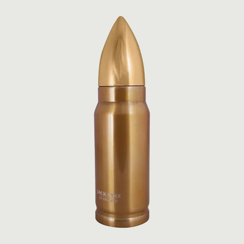330ml Bullet Flask - Brass Colour