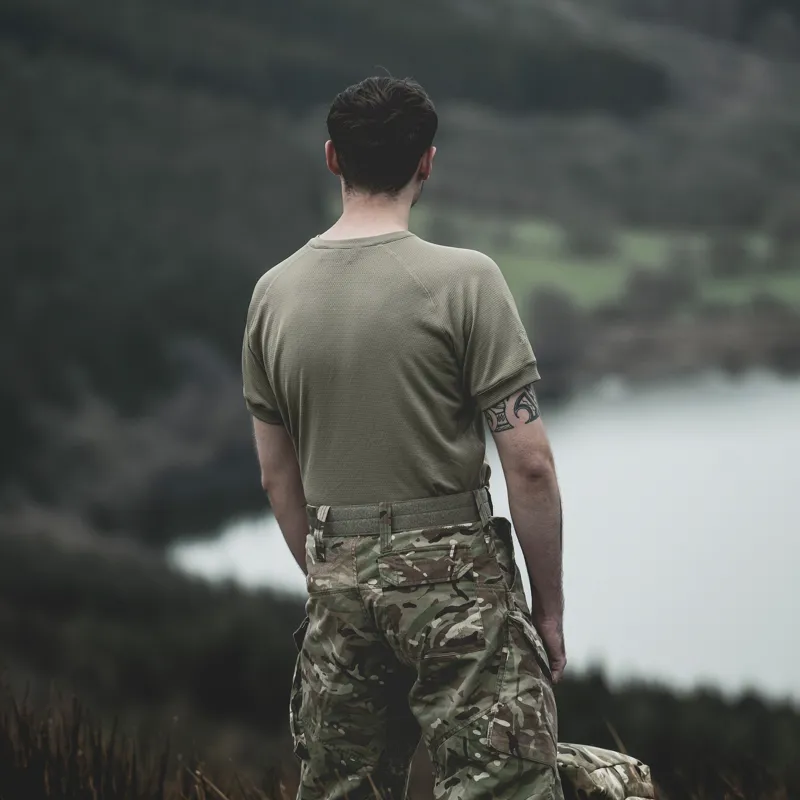 JayJays Balath Short Sleeve Technical Base Layer - Light Olive-10