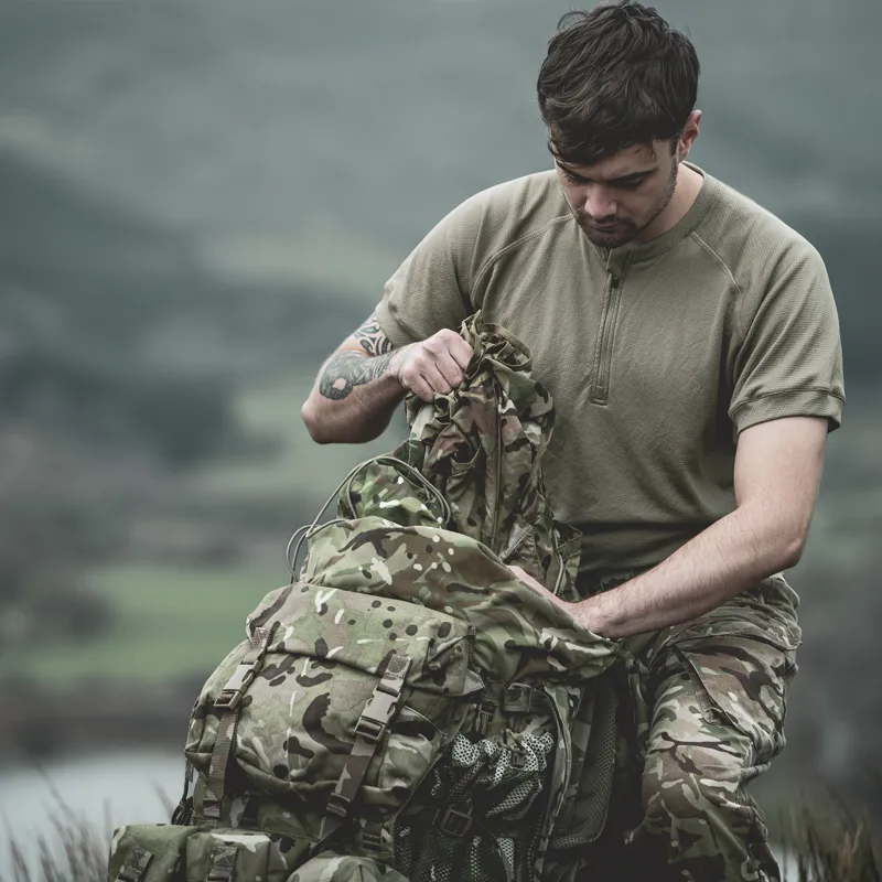 JayJays Balath Short Sleeve Technical Base Layer - Light Olive-12