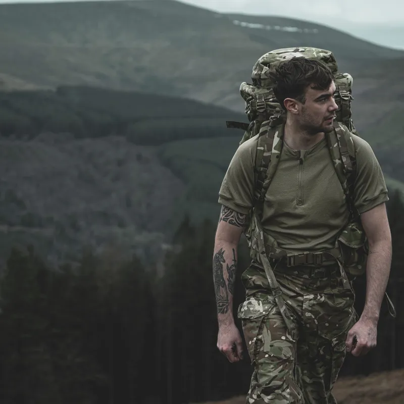 JayJays Balath Short Sleeve Technical Base Layer - Light Olive-5