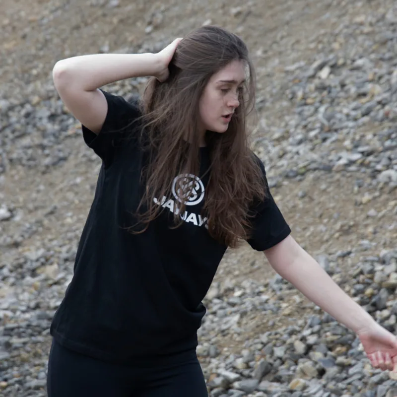 JayJays Skull and Rose T-Shirt - Unisex - Black-3