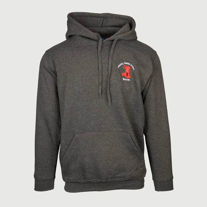 JayJays Embroidered IBS Brecon Hoodie - Charcoal Grey