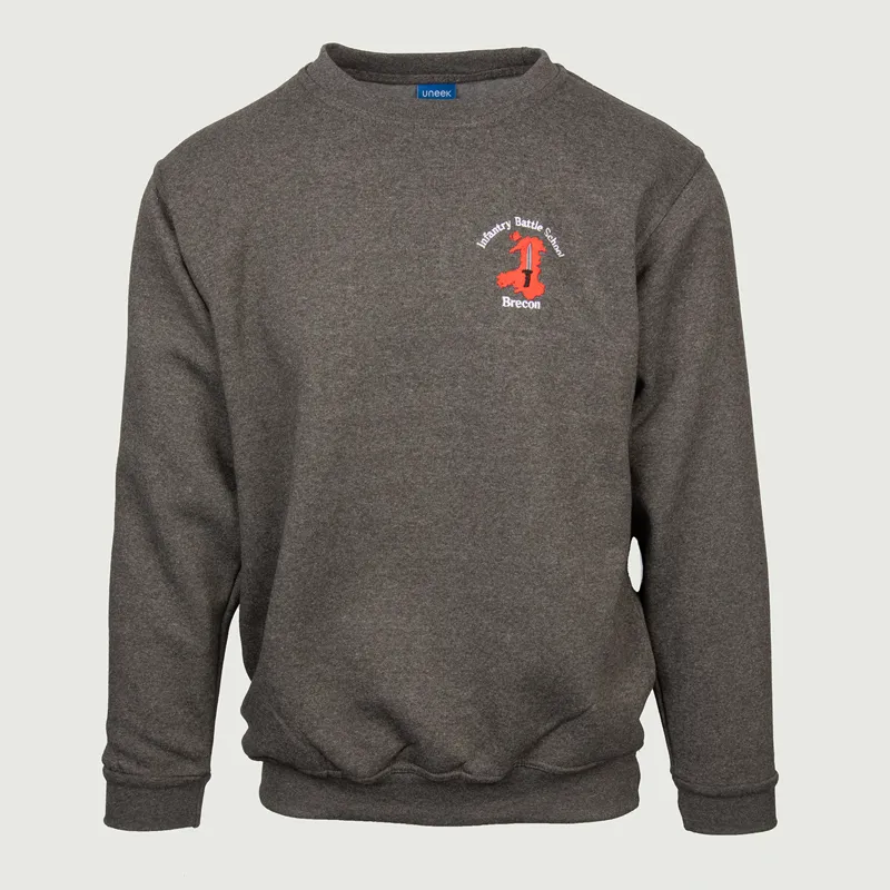 JayJays Embroidered IBS Brecon Sweatshirt - Charcoal Marl
