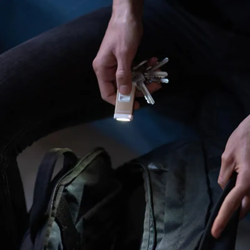 LedLenser K4R Rechargeable Keyring 120 Lumen - Rose Gold and White