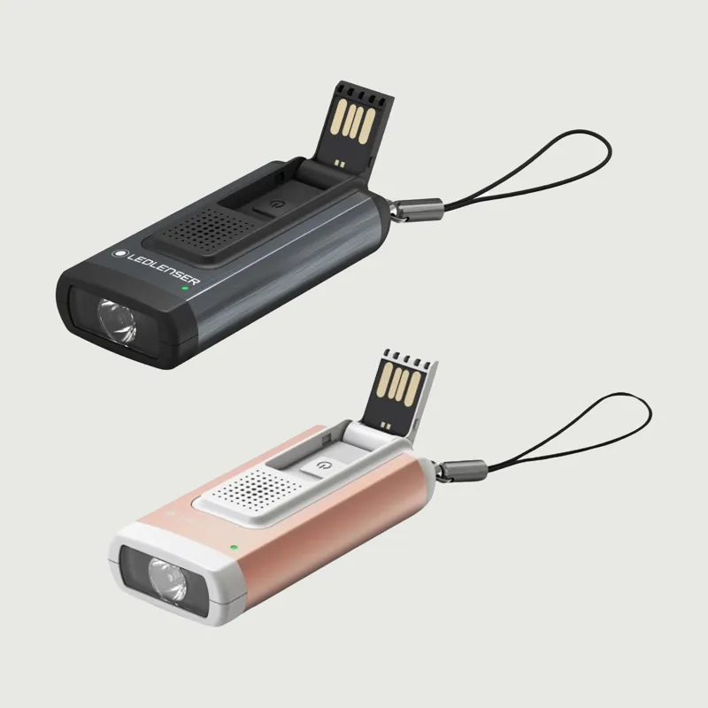 Ledlenser K6R Safety Rechargeable Keyring Torch - Gold and White-2