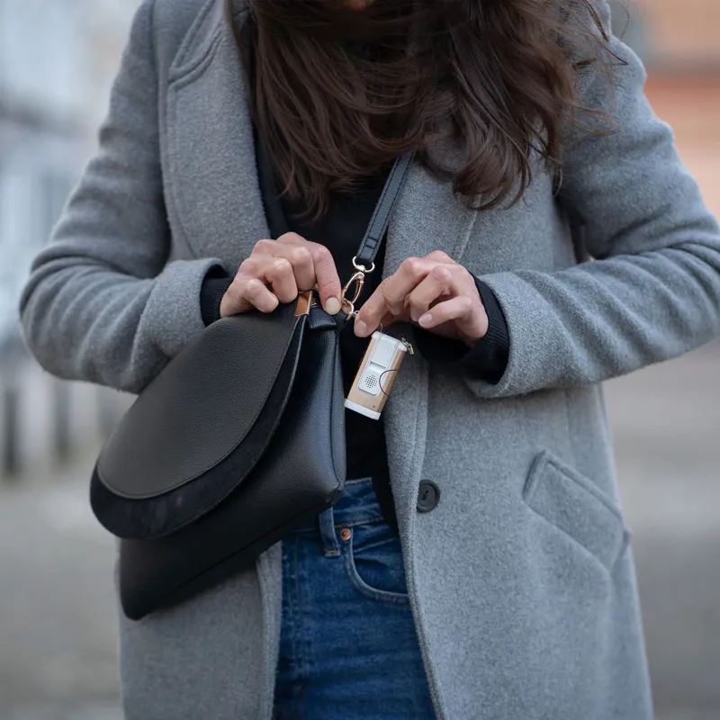 Ledlenser K6R Safety Rechargeable Keyring Torch - Gold and White-6