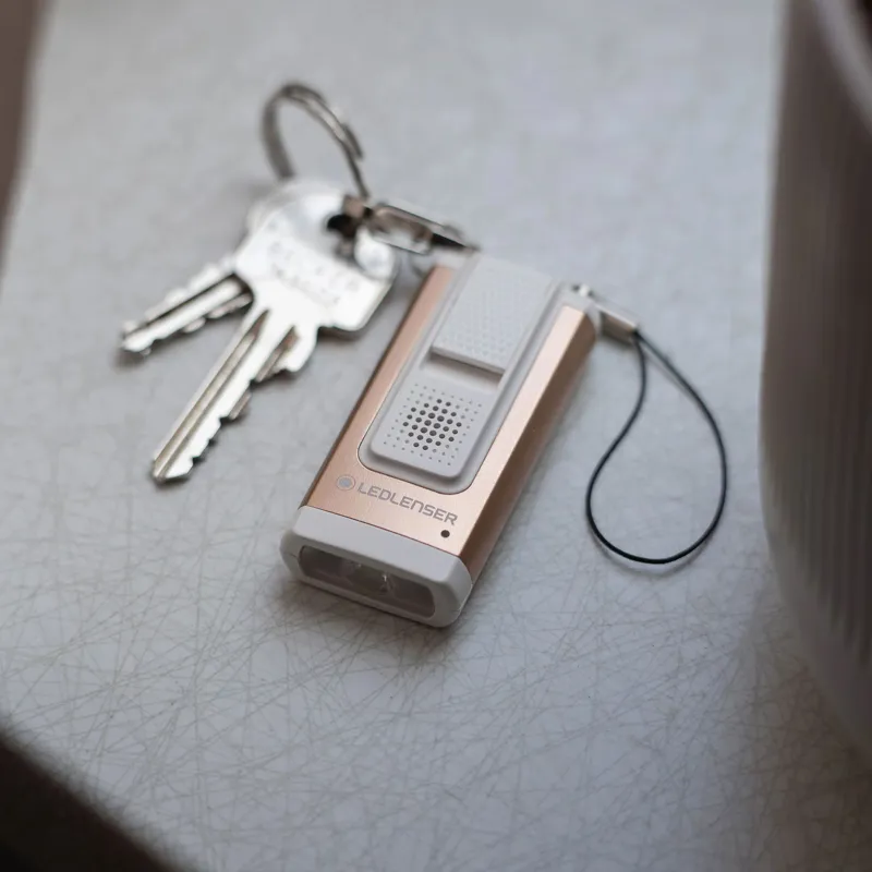 Ledlenser K6R Safety Rechargeable Keyring Torch - Gold and White-4