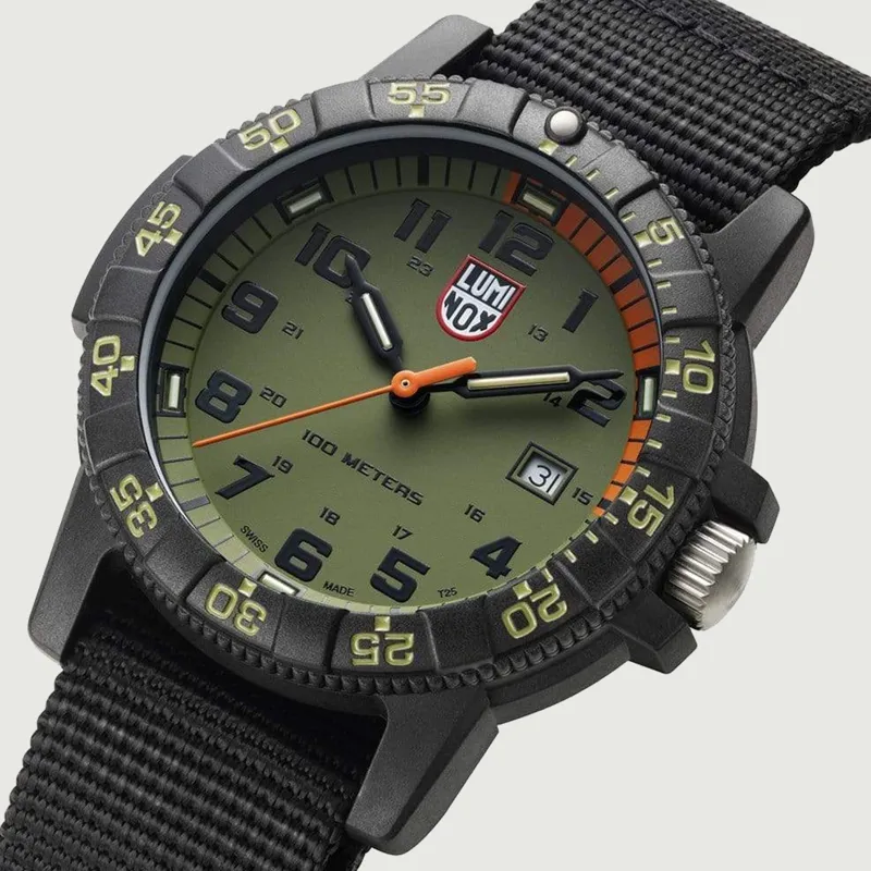 44mm Luminox Leatherback Sea Turtle Giant Watch - Green Dial-3