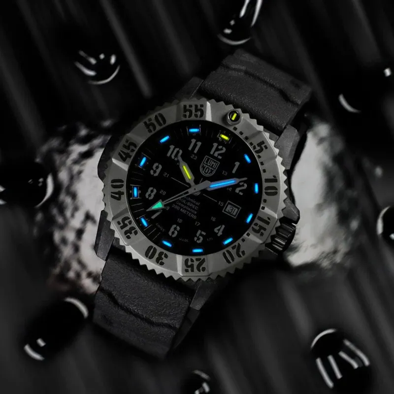 46mm Luminox Mil Spec 3350 Series Watch - Black / White Dial-5