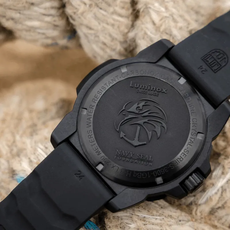 45mm Luminox Navy Seal Foundation Dive Watch - Blackout-10