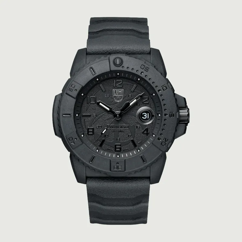 45mm Luminox Navy Seal Foundation Dive Watch - Blackout-1