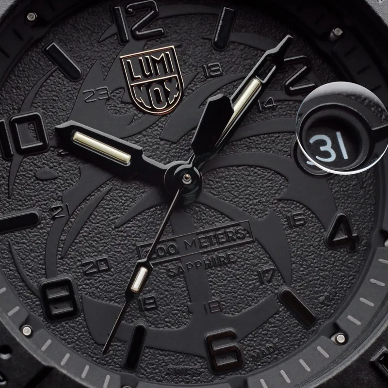 45mm Luminox Navy Seal Foundation Dive Watch - Blackout-3