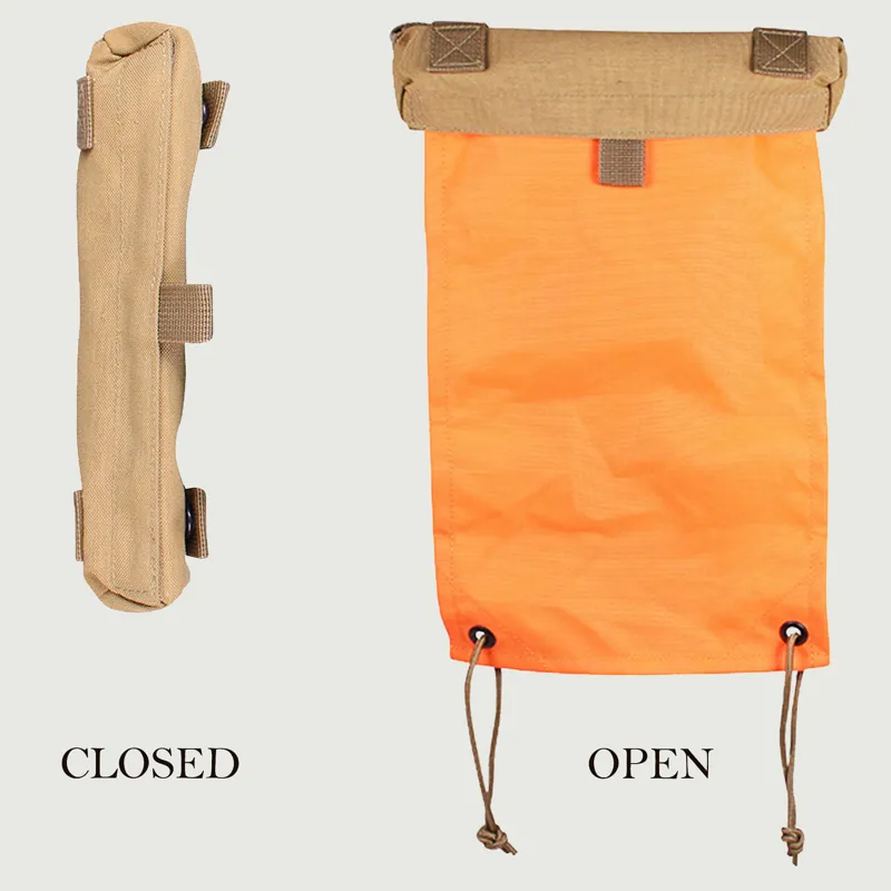 Marker Flag - Neon Orange And Coyote Tan