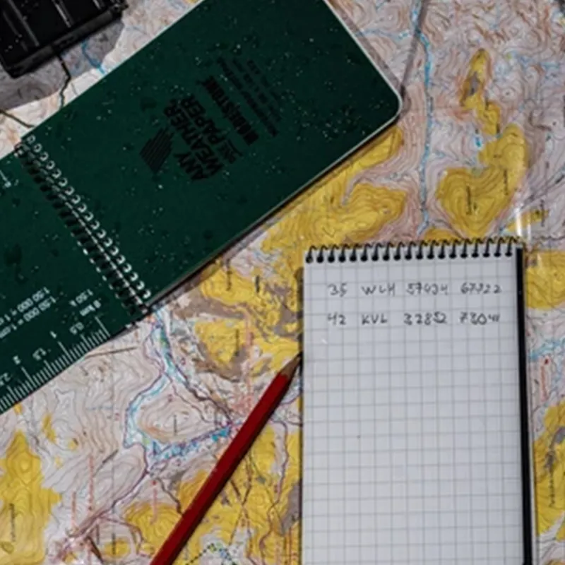 Modestone A5 Waterproof Notepad - Military Model - Green-2