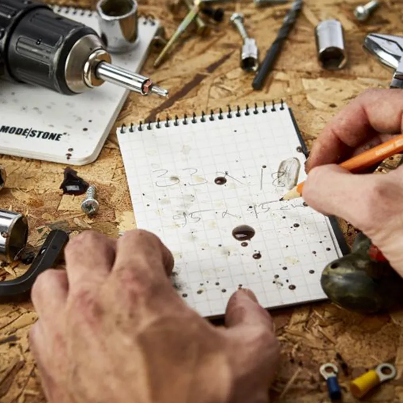 Modestone A6 Waterproof Notepad - Military Model - Tan-2