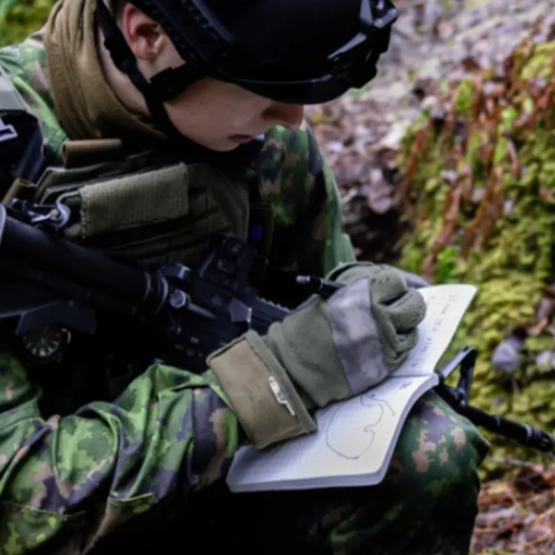 Modestone A6 Waterproof Notepad - Military Model - Tan-3