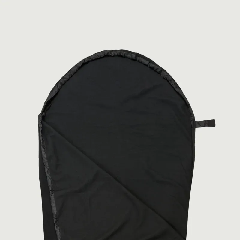 Mummy Style Fleece Sleeping Bag Liner - Black-1