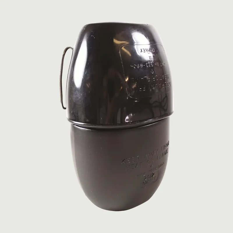 1L Osprey NATO 58 Pattern water Bottle and Mug - Black-1