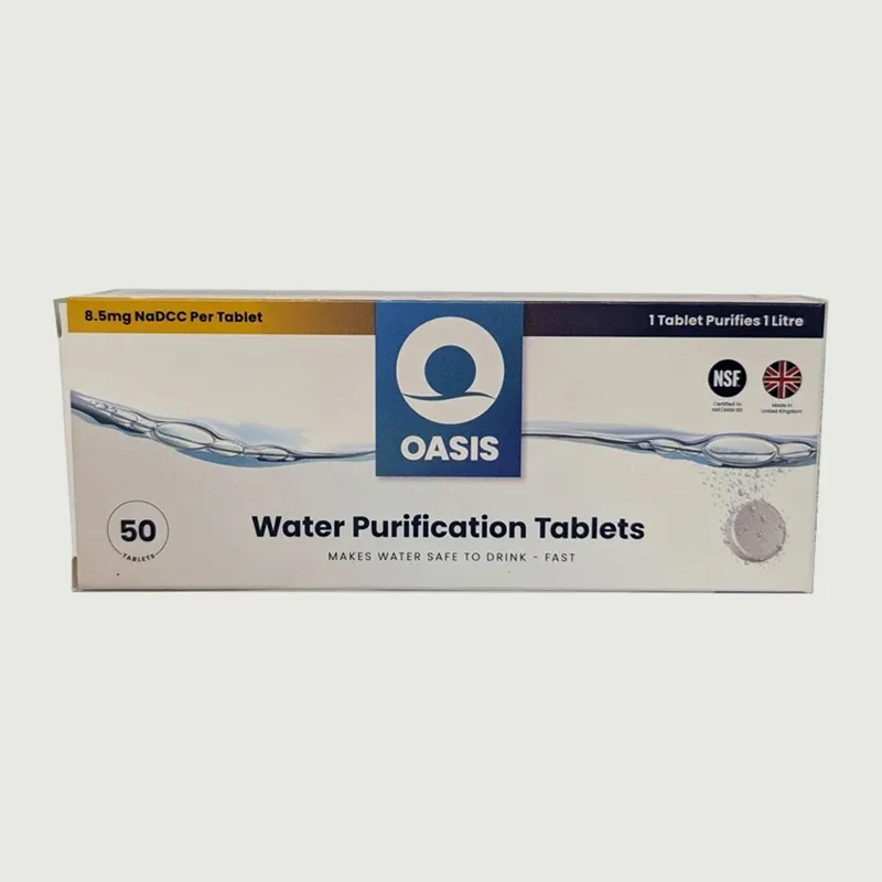 Oasis Water Purification Tablets - 50 Pack