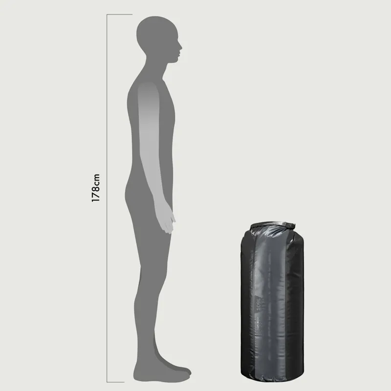 109L Ortlieb Dry Bag PD350 - Black on Black -1