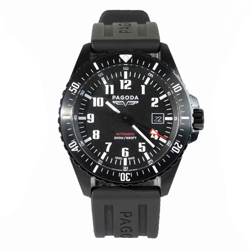 PAGODA Tactical 2 Bravo Watch - Black-4