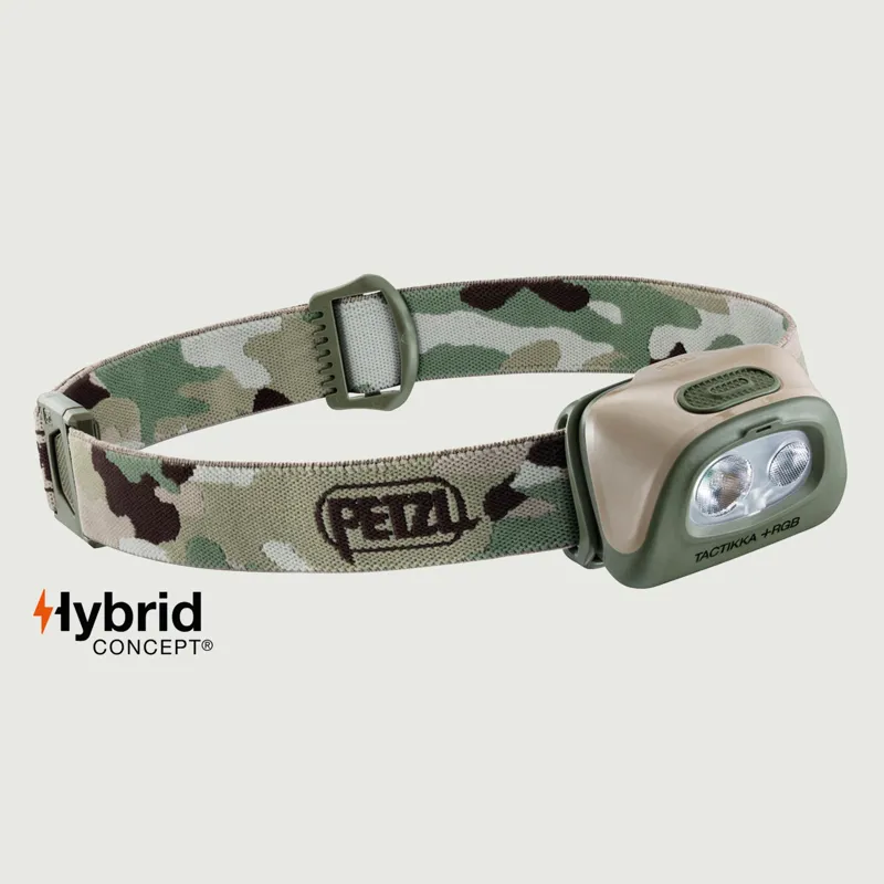 Petzl Tactikka + RGB 350 Lumens Headlamp - Camo
