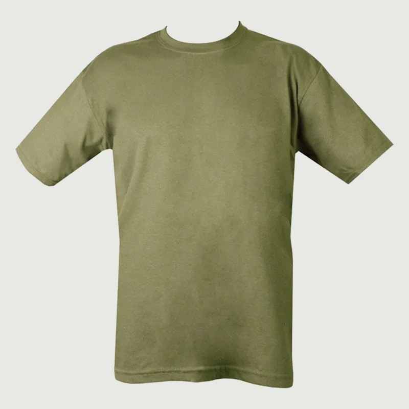 Military T Shirt Plain Green